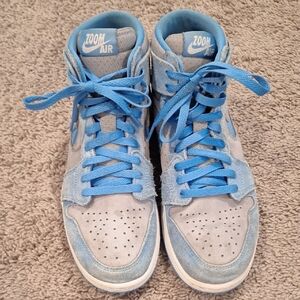 Zoom Air Jordan High-Top in Blue and Gray - 8
